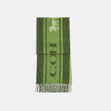 CM104-Varsity Sport Cashmere Muffler-Amazon Green
