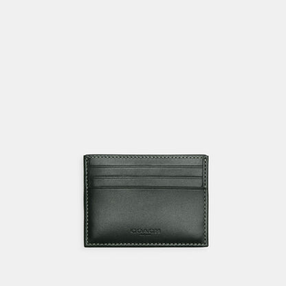 CM381-Card Case In Micro Signature Jacquard-Amazon Green