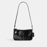 CM547-Penn Shoulder Bag With Sequins-LH/Black