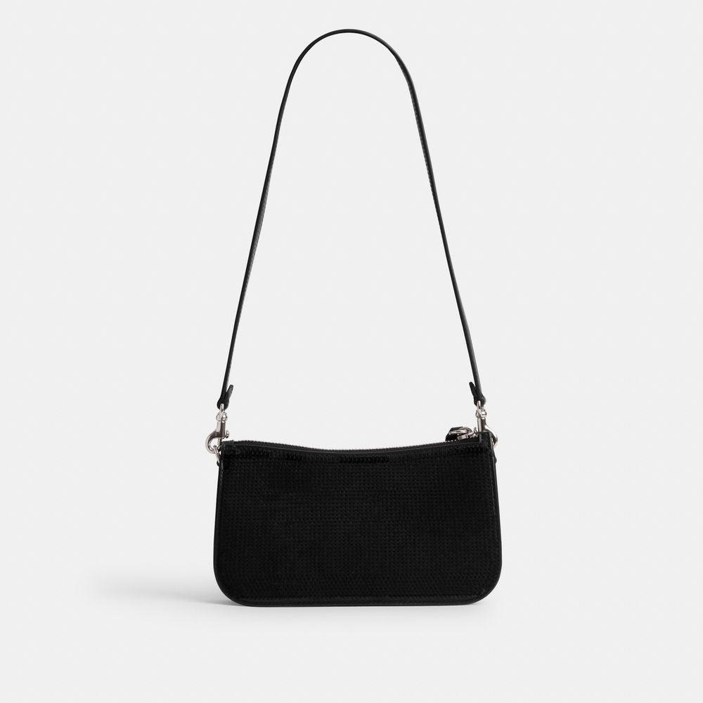 CM547-Penn Shoulder Bag With Sequins-LH/Black