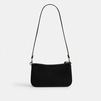 CM547-Penn Shoulder Bag With Sequins-LH/Black
