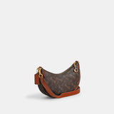 CM584-Mira Shoulder Bag With Horse And Carriage Print-B4/Truffle Burnished Amber