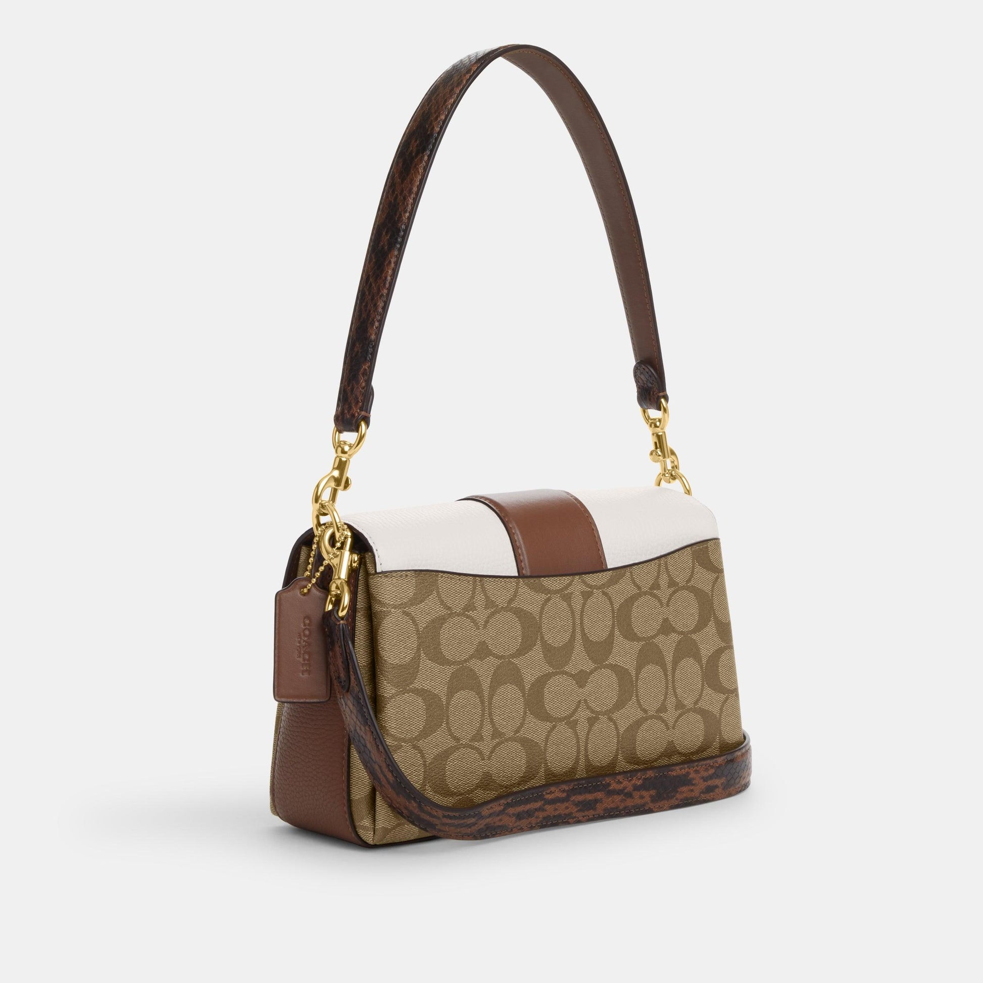 CM751-Grace Shoulder Bag In Signature Canvas-IM/Khaki Chalk Multi