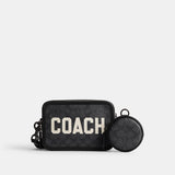Charter Crossbody In Signature Canvas With Coach Graphic-CP269-Charcoal Multi