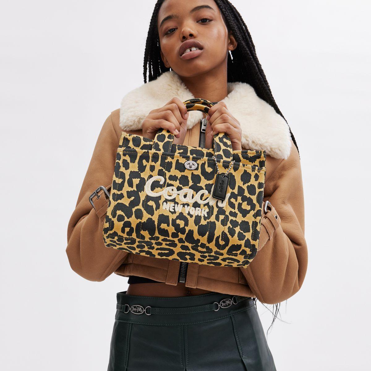 Coach leopard baby discount bag