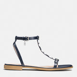 COACH-Henriette - Floral Rivets Flat Sandal-Q8309-chk