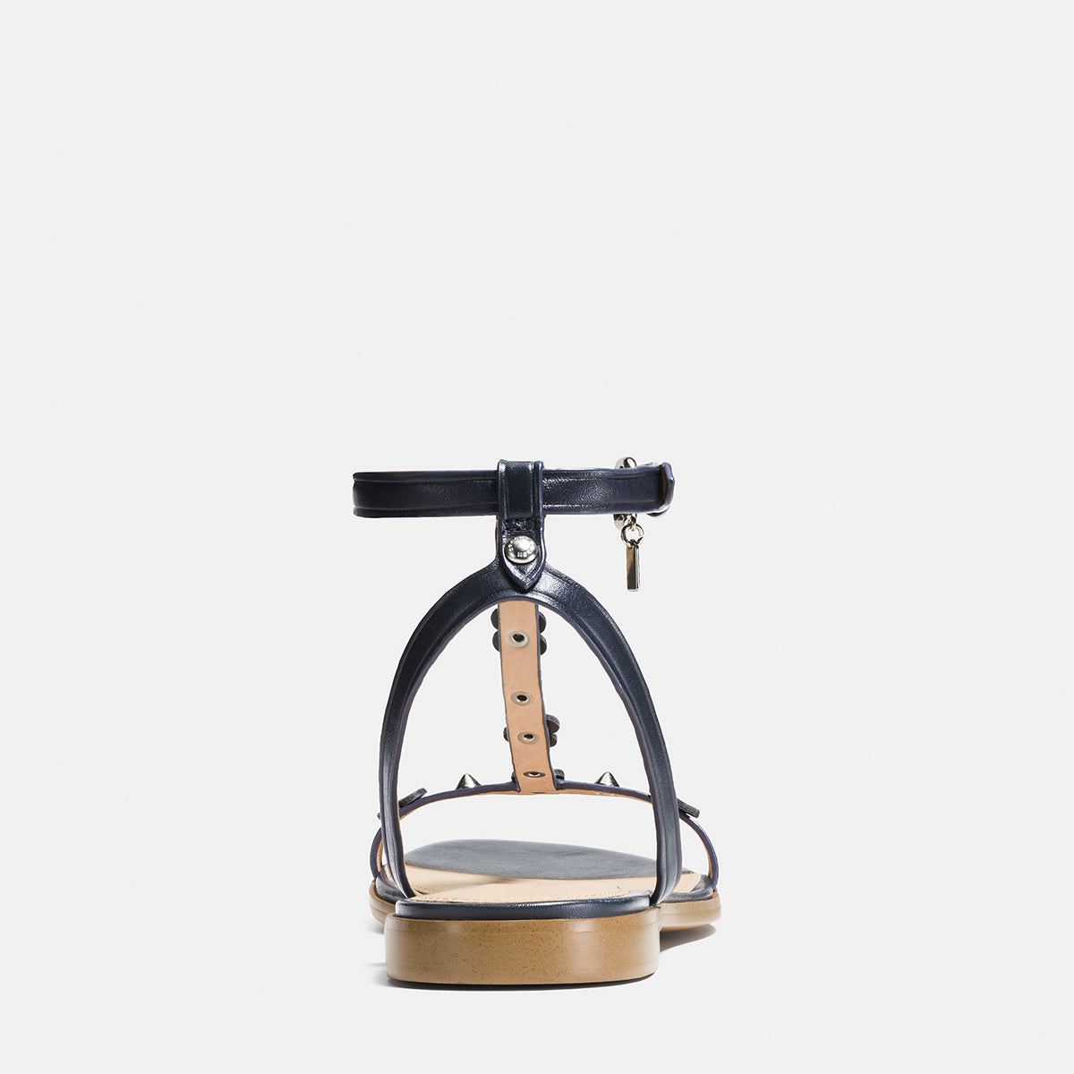 Henriette - Floral Rivets Flat Sandal