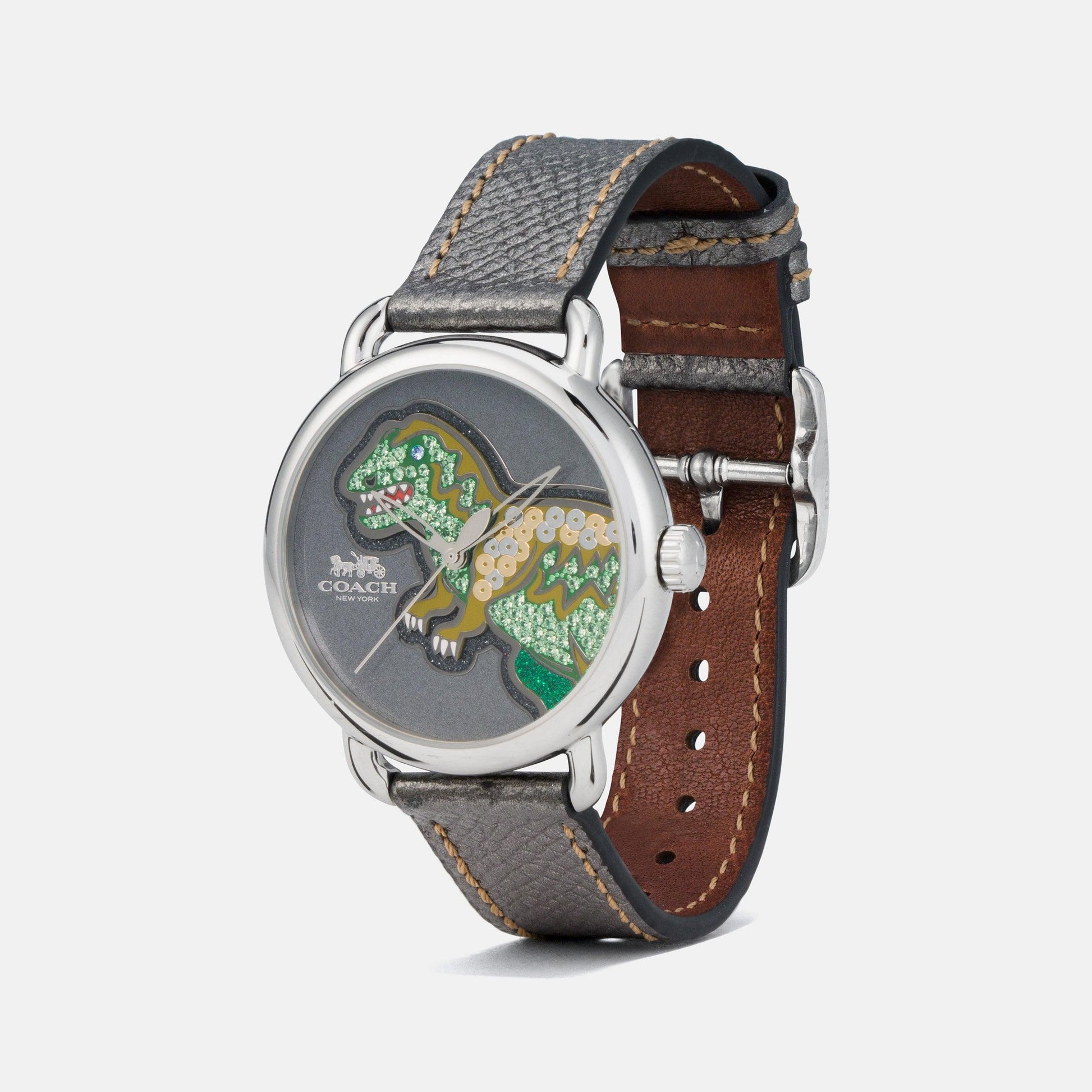 Delancey Ss 36 Glit Rexy Lthr Strap - COACH Saudi Arabia Official Site