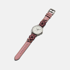 Coach delancey watch with hotsell floral applique